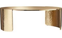 20 Inspirations Cuff Hammered Gold Coffee Tables