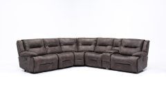 20 Collection of Calder Grey 6 Piece Manual Reclining Sectionals