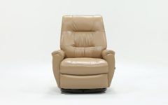 20 The Best Rogan Leather Cafe Latte Swivel Glider Recliners