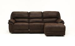 2024 Popular Norfolk Chocolate 3 Piece Sectionals with Laf Chaise