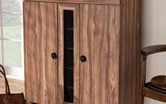Millwood Pines Floor Storage Cabinet with 2 Doors and 2 Open Shelves