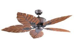 20 Best Collection of Outdoor Ceiling Fans with Leaf Blades