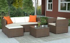 2024 Popular 4-piece Outdoor Wicker Seating Sets
