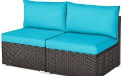 2-piece Outdoor Wicker Sectional Sofa Sets