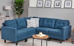 20 Best Collection of Dulce Mid-century Chaise Sofas Dark Blue