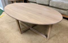 White Grained Wood Hexagonal Coffee Tables