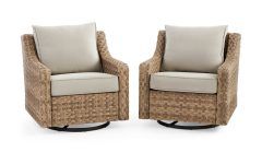 2 Piece Swivel Gliders with Patio Cover