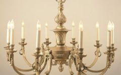 Antique Brass Seven-light Chandeliers