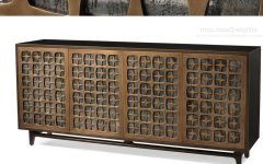 20 Ideas of 2-door/2-drawer Cast Jali Sideboards