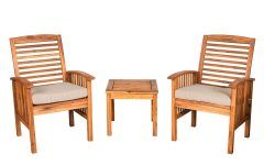 15 Best Ideas Brown Acacia Patio Chairs with Cushions