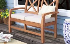 Top 20 of Tim X Back Patio Loveseats with Cushions