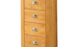 Natural Peroba 4-drawer Wood Desks