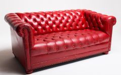 20 The Best Red Leather Sofas