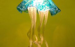 Turquoise Glass Chandelier Lighting