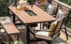 Oaks Table Set with Patio Cover