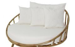 The Best Olu Bamboo Large Round Patio Daybeds with Cushions