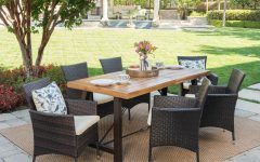 15 Collection of Patio Dining Sets with Cushions