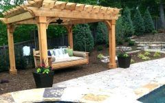 2024 Popular Pergola Porch Swings with Stand