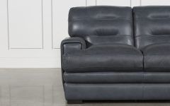 Gina Blue Leather Sofa Chairs
