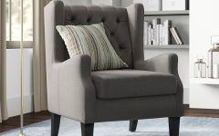 20 Photos Allis Tufted Polyester Blend Wingback Chairs