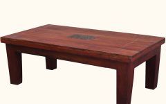 Square Weathered White Wood Coffee Tables