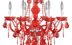 20 The Best Red Chandeliers