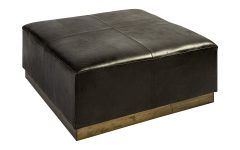 15 Inspirations Black Leather Wrapped Ottomans