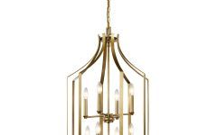 The 15 Best Collection of Natural Brass Foyer Lantern Chandeliers