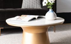 20 The Best Faux White Marble and Metal Coffee Tables