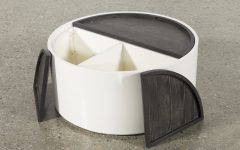 Bale Rustic Grey Round Cocktail Tables with Storage