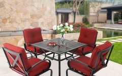 15 Best Ideas Red 5-piece Outdoor Dining Sets