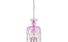 Pink Royal Cut Crystals Lantern Chandeliers