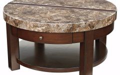 2024 Best of Antique Brass Aluminum Round Coffee Tables
