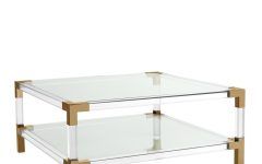  Best 20+ of Acrylic & Brushed Brass Coffee Tables