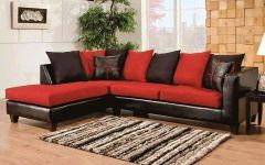 20 Best Collection of Red Black Sectional Sofas