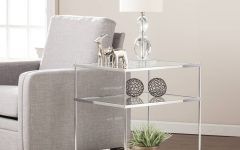 Silver Mirror and Chrome Coffee Tables