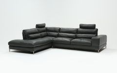 20 The Best Tenny Dark Grey 2 Piece Left Facing Chaise Sectionals with 2 Headrest
