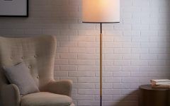 Textured Fabric Floor Lamps
