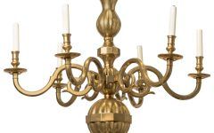 The 20 Best Collection of Natural Brass Six-light Chandeliers