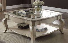 20 Inspirations Espresso Wood and Glass Top Coffee Tables