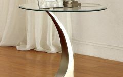 Glass and Stainless Steel Cocktail Tables