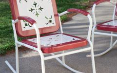 20 Collection of Vintage Metal Rocking Patio Chairs
