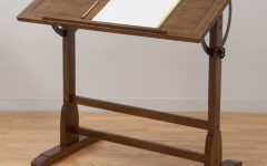 15 Inspirations Weathered Oak Tilt-top Drafting Tables