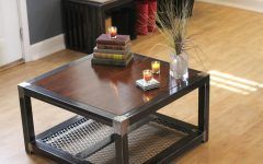 20 Best Ideas Brown Wood and Steel Plate Coffee Tables