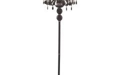 20 Best Collection of Black Chandelier Standing Lamps