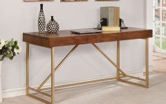 The 15 Best Collection of Gold and Olive Writing Desks