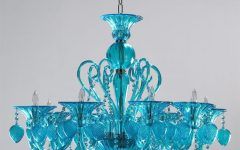 The Best Turquoise Blue Glass Chandeliers