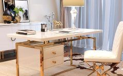  Best 15+ of White and Gold Writing Desks