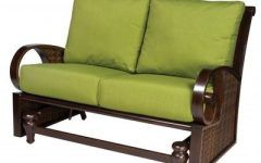 20 Inspirations Loveseat Glider Benches with Cushions
