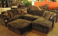 Sectional Sofas with Oversized Ottoman